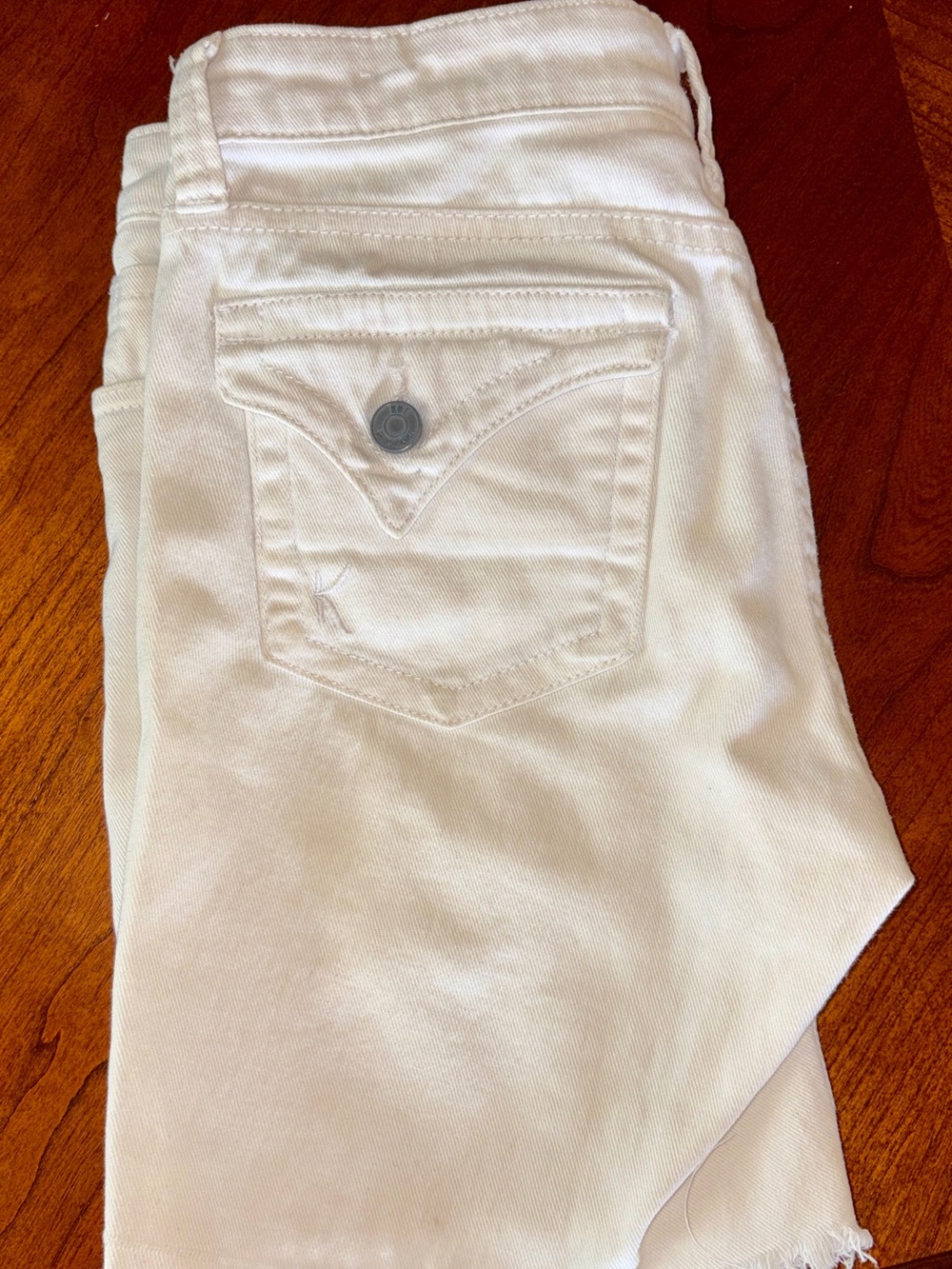 Kut from the Kloth White Denim Jean Shorts